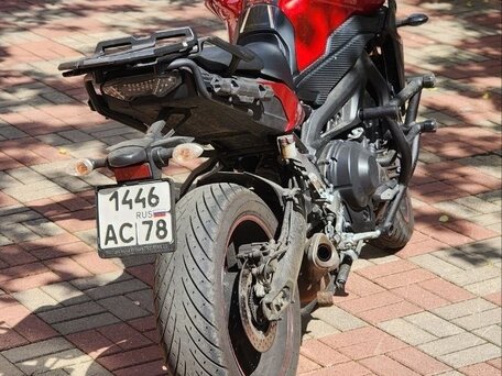 2015 Yamaha MT-09 Tracer (FJ-09), красный, 690000 рублей, вид 3