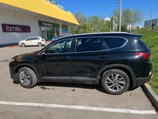 2019 Hyundai Santa Fe IV, чёрный, 3049000 рублей, вид 4