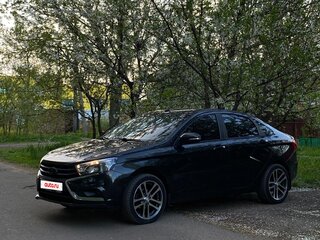 2017 Lada (ВАЗ) Vesta I, чёрный, 1000000 рублей, вид 4