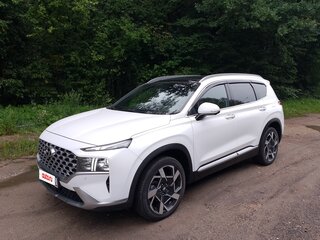 2020 Hyundai Santa Fe IV Рестайлинг, белый, 2800000 рублей, вид 2
