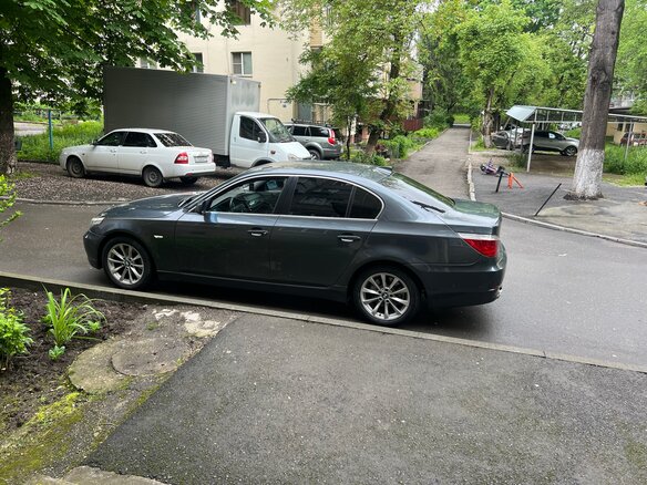 2008 BMW 5 серии 530i V (E60/E61) Рестайлинг, серый, 1090000 рублей - вид 8