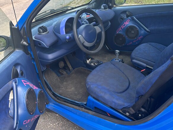 2000 Smart Fortwo City-Coupe I, чёрный, 305000 рублей - вид 4