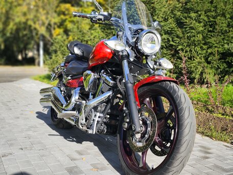 2007 Yamaha XV 1900, красный, 730000 рублей, вид 4