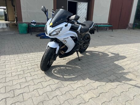 2013 Kawasaki ER-6F (Ninja 650R), белый, 640000 рублей, вид 1