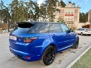 2019 Land Rover Range Rover Sport SVR II Рестайлинг, синий, 7500000 рублей, вид 3