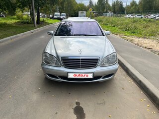 2003 Mercedes-Benz S-Класс 350 Long IV (W220) Рестайлинг, серебристый, 1350000 рублей, вид 3