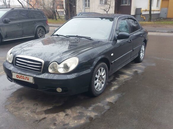 2006 Hyundai Sonata ТагАЗ IV (EF) Рестайлинг, чёрный