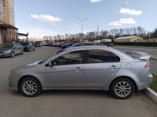 2012 Mitsubishi Lancer X Рестайлинг, серебристый, 830000 рублей, вид 4