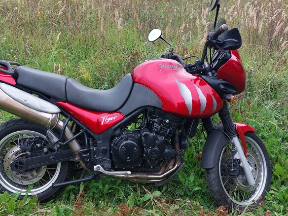 2002 Triumph Tiger 955i, пурпурный, 320000 рублей - вид 11