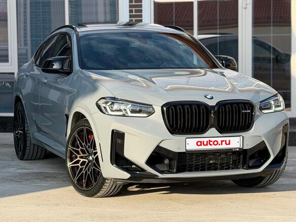 2021 BMW X4 M Competition I (F98) Рестайлинг, серый - вид 1