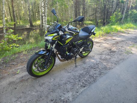 2021 Kawasaki Z 650, зелёный, 650000 рублей, вид 2
