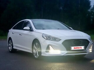 2017 Hyundai Sonata VII (LF) Рестайлинг, белый, 1700000 рублей, вид 2