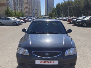 2008 Hyundai Accent ТагАЗ II, чёрный, 550000 рублей, вид 4