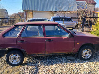 1999 Lada (ВАЗ) 2109, пурпурный, 90000 рублей, вид 2