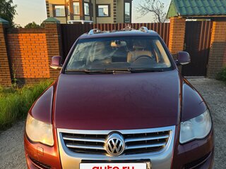 2008 Volkswagen Touareg I Рестайлинг, красный, 1160000 рублей, вид 2
