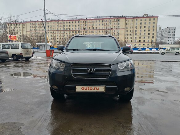 2008 Hyundai Santa Fe II, чёрный, 1100000 рублей