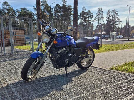 1995 Honda CB 400 Super Four, синий, 230000 рублей, вид 1