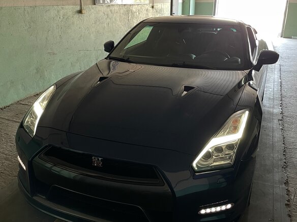 2012 Nissan GT-R I Рестайлинг 1, синий - вид 2