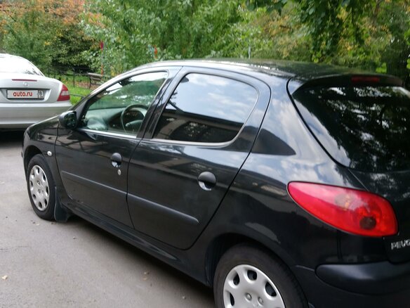 2007 Peugeot 206, чёрный - вид 6