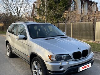 2002 BMW X5 4.4i I (E53), серебристый, 1250000 рублей, вид 1