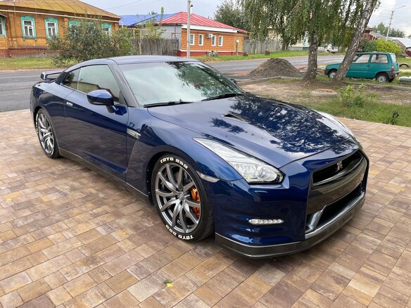 2012 Nissan GT-R I Рестайлинг 1, синий - вид 4