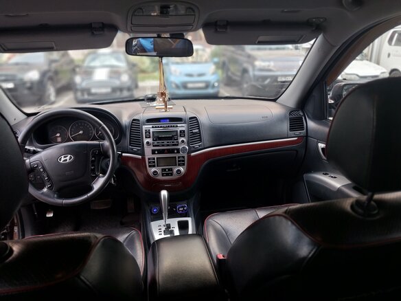 2008 Hyundai Santa Fe II, пурпурный, 1300000 рублей - вид 7