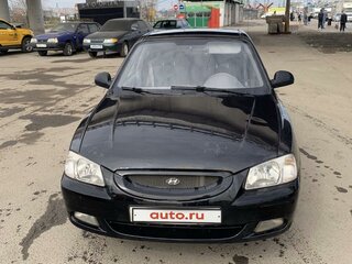 2007 Hyundai Accent ТагАЗ II, чёрный, 347000 рублей, вид 1