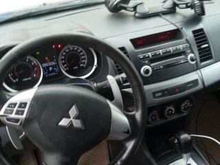 2011 Mitsubishi Lancer X Рестайлинг, синий, 670000 рублей, вид 3