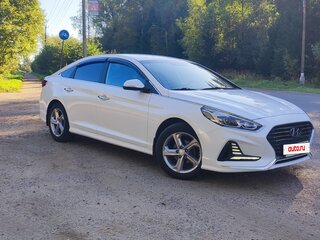 2018 Hyundai Sonata VII (LF) Рестайлинг, белый, 1510000 рублей, вид 3