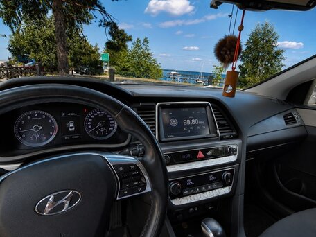 2017 Hyundai Sonata VII (LF) Рестайлинг, чёрный, 1500000 рублей, вид 4
