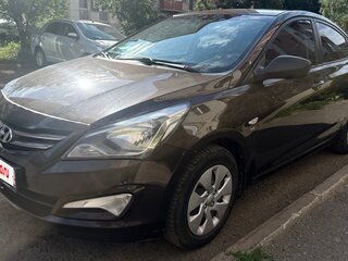2015 Hyundai Solaris I Рестайлинг, коричневый, 820000 рублей, вид 1