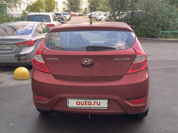 2012 Hyundai Solaris I, красный, 890000 рублей - вид 1