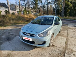 2013 Hyundai Solaris I, голубой, 590000 рублей, вид 1