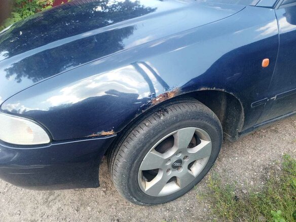 1995 Audi A4 I (B5), синий, 250000 рублей - вид 6