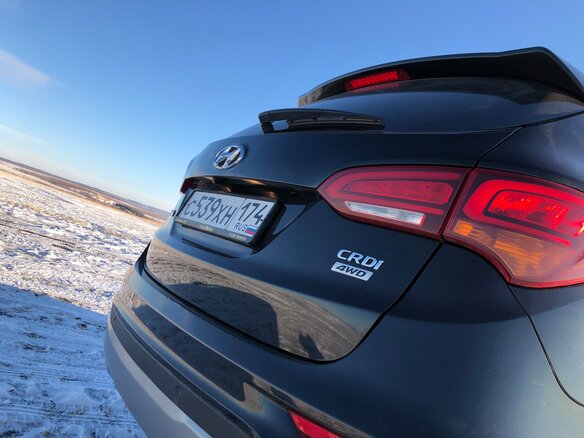 2017 Hyundai Santa Fe III Рестайлинг, чёрный - вид 13