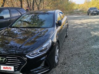2017 Hyundai Sonata VII (LF) Рестайлинг, чёрный, 1700000 рублей, вид 2