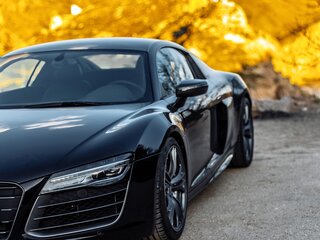 2014 Audi R8 V10 plus I (Typ 42) Рестайлинг, чёрный, 9000000 рублей, вид 2