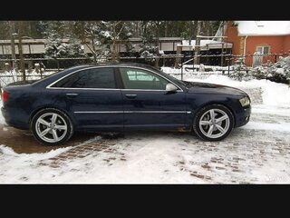 2005 Audi A8 Long II (D3) Рестайлинг, синий, 1450000 рублей, вид 4