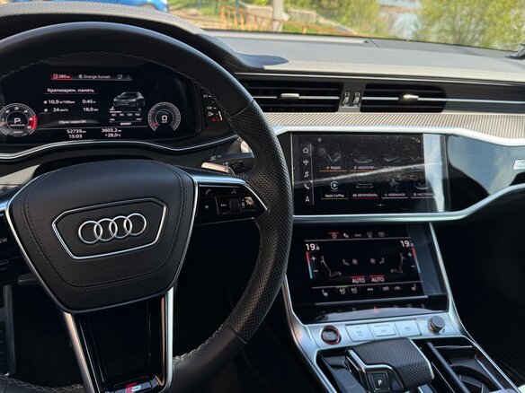 2022 Audi S6 V (C8), чёрный, 7444444 рублей - вид 3