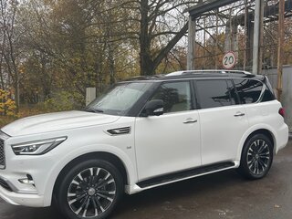 2018 Infiniti QX80 I Рестайлинг 2, белый, 3700000 рублей, вид 4