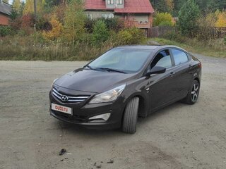 2014 Hyundai Solaris I Рестайлинг, коричневый, 1220000 рублей, вид 4