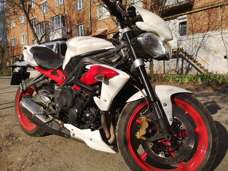2013 Triumph Speed Triple, белый, 595000 рублей, вид 1