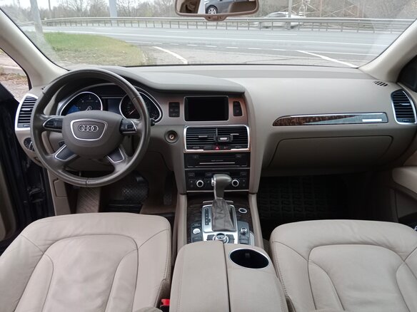 2014 Audi Q7 I (4L) Рестайлинг, синий, 3350000 рублей - вид 10