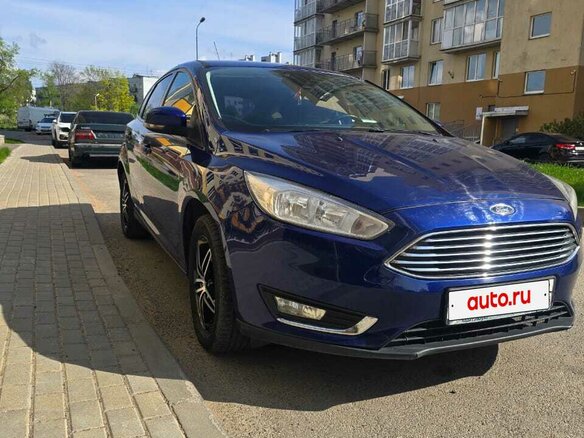 2016 Ford Focus III Рестайлинг, синий, 810000 рублей - вид 2