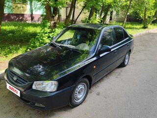 2008 Hyundai Accent ТагАЗ II, чёрный, 430000 рублей, вид 1