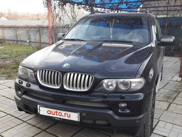 2006 BMW X5 4.4i I (E53) Рестайлинг, чёрный, 1500000 рублей - вид 3