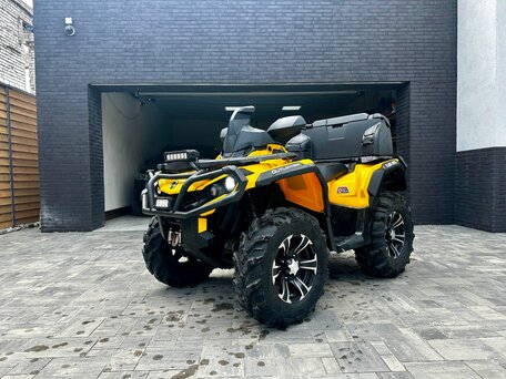 2013 BRP Can-Am Outlander 500, жёлтый, 1000000 рублей, вид 1