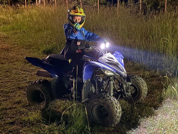 2021 Yamaha Raptor YFM90, синий, 270000 рублей - вид 1