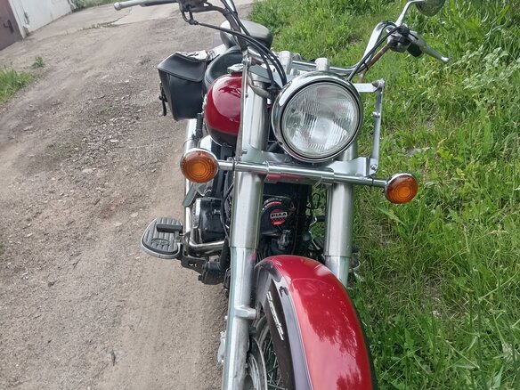 2003 Yamaha XVS400 Drag Star, красный, 390000 рублей - вид 7