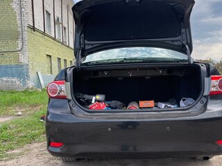 2012 Toyota Corolla X (E140, E150) Рестайлинг, чёрный, 852000 рублей, вид 2
